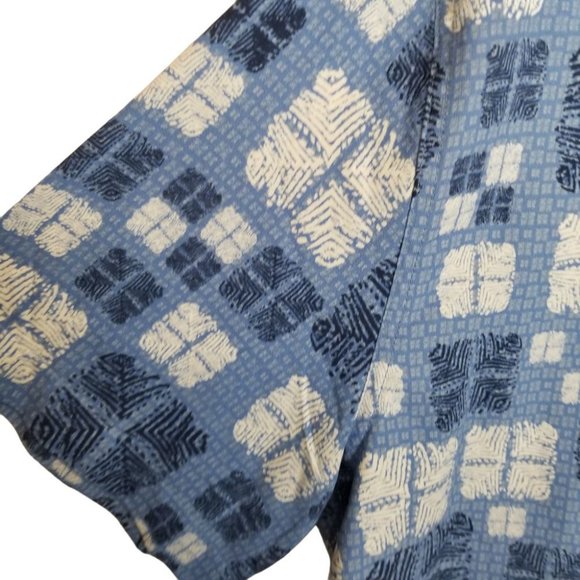 Nat Nast Luxury Originals Mens L Blue Geometric Sh - Picture 4 of 7